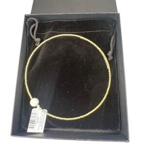 Macys Cultured Pearl Coil 18K Plate over Sterling Silver Necklace Choker NWT